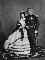 General Achille Bazaine and his wife, Josepha Pena, Summer 1865